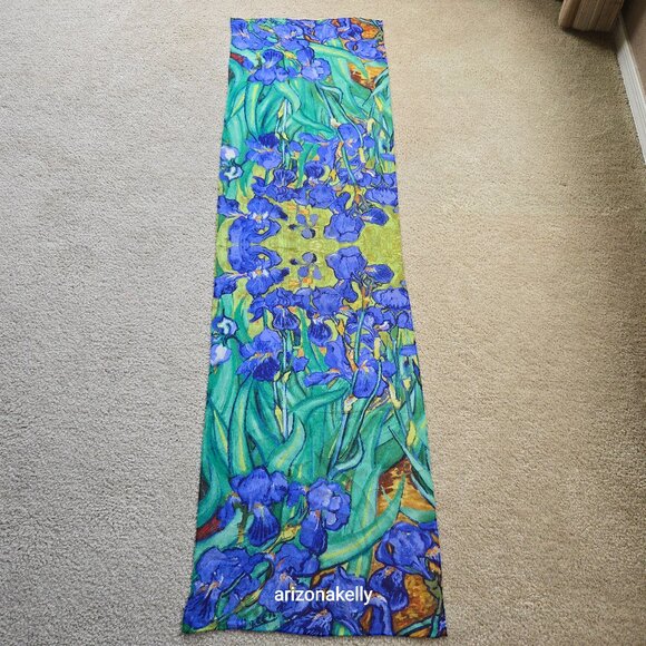 Accessories - Van Gogh Silk Oblong Scarf Hand-Rolled Edges